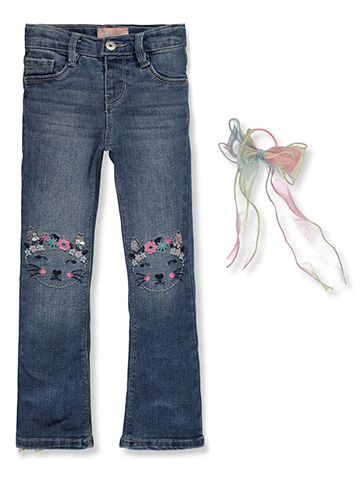 Squeeze Girls' 2-Piece Flared Jeans With Accessory Set - CookiesKids.com
