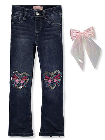 Squeeze Girls' 2-Piece Flared Jeans With Accessory Set - CookiesKids.com