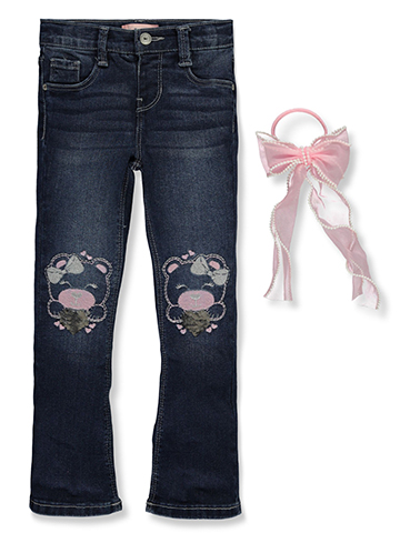 Squeeze Girls' 2-Piece Flared Jeans With Accessory Set - CookiesKids.com