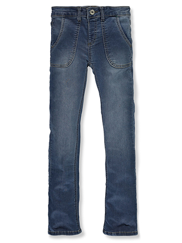 Squeeze Girls' Knit Denim Utility Jeans - CookiesKids.com