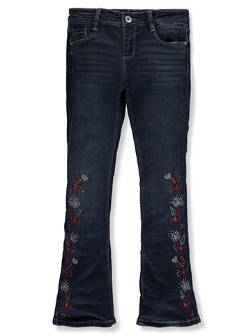 Squeeze Girls' Floral Flared Jeans - CookiesKids.com