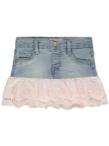 Squeeze Girls' Eyelet Ruffle Scooter Skirt - CookiesKids.com