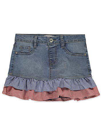 Squeeze Girls' Gingham Scooter Skirt - CookiesKids.com