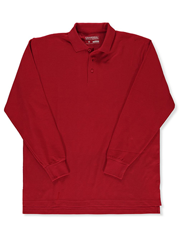 Universal Adults' Unisex L/S Pique Polo - CookiesKids.com