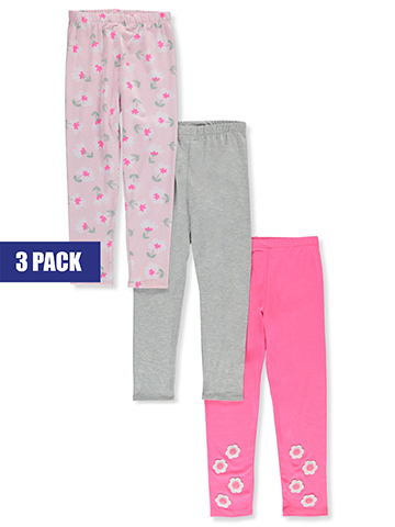 One Step Up Girls' 3-Pack Daisy Leggings - CookiesKids.com