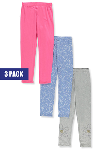 One Step Up Girls' 3-Pack Smile Leggings - CookiesKids.com