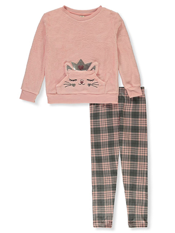 Sweet Butterfly Girls' 2-Piece Kitty Queen Pajamas - CookiesKids.com