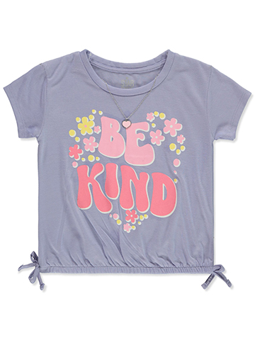 Star Ride Girls' 2-Piece T-Shirt With Necklace Set - CookiesKids.com