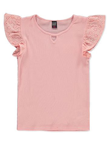 Sweet Butterfly Girls' Ruffled Top - CookiesKids.com