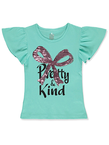 Star Ride Girls' Flip Sequin Flutter T-Shirt - CookiesKids.com