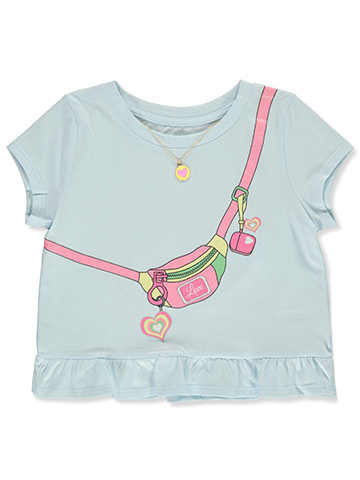 Star Ride Girls' 2-Piece T-Shirt Necklace Set - CookiesKids.com