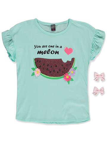 Sweet Butterfly Girls' 2-Piece T-Shirt Accessory Pack Set - CookiesKids.com