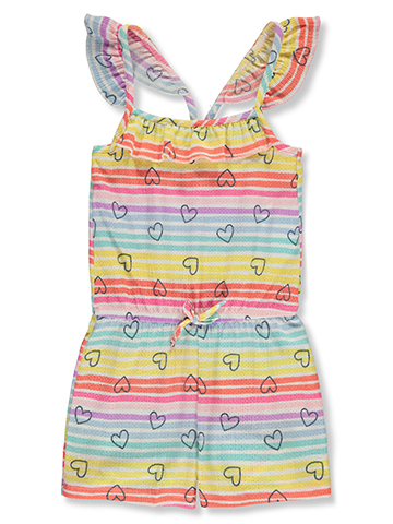 Sweet Butterfly Girls' Hearts Knit Romper - CookiesKids.com