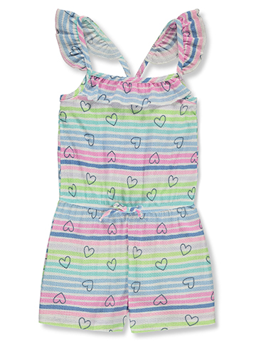 Sweet Butterfly Girls' Hearts Knit Romper - CookiesKids.com