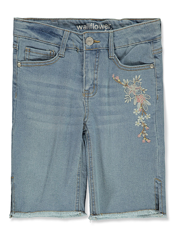 Wallflower Girl Girls' Denim Bermuda Shorts - CookiesKids.com