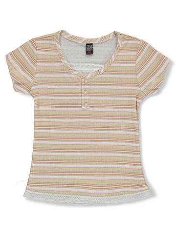 Star Ride Girls' Lace Trim T-Shirt - CookiesKids.com