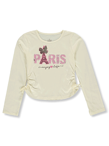 Star Ride Girls' Flip Sequin Top T-Shirt - CookiesKids.com