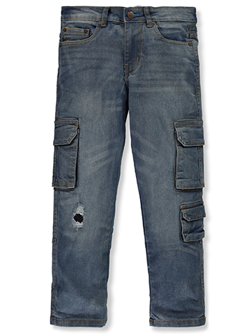 Hawk Boys' Relaxed Cargo Fit Jeans - CookiesKids.com