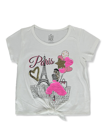 Star Ride Girls' Flip Sequin Love T-Shirt - CookiesKids.com