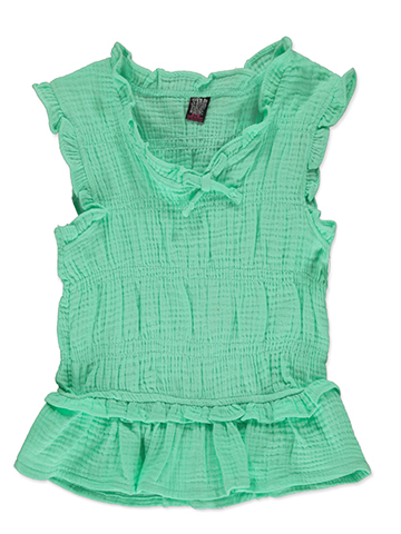 Star Ride Girls' Gauze Tiered Top - CookiesKids.com