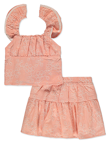 Sweet Butterfly Girls' 2-Piece Ivy Skirt Set Outfit - CookiesKids.com