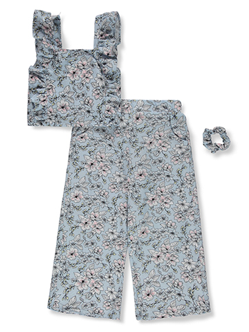 Seven7 Girls' 3-Piece Floral Pants Set Outfit - CookiesKids.com
