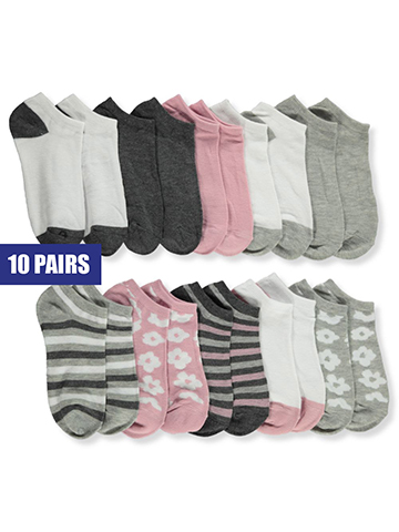 Charlee Rae Girls' 10-Pack Low-Cut Socks - CookiesKids.com