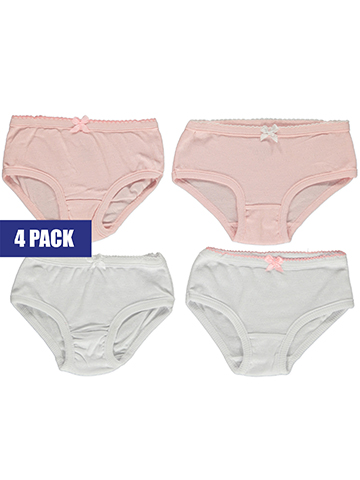 Tato Girls' 4-Pack Pointelle Briefs Underwear - CookiesKids.com