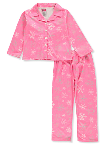 Angel Face Girls' 2-Piece Snowflake Coat Pajamas - CookiesKids.com