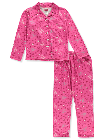 Angel Face Girls' 2-Piece Hearts Coat Pajamas - CookiesKids.com