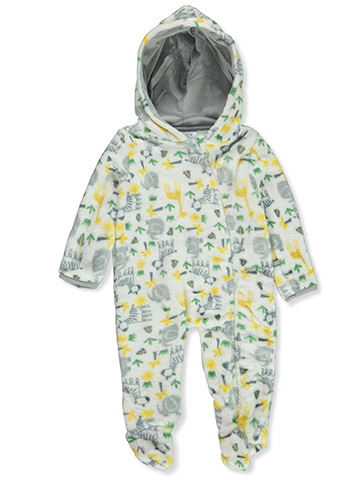 Funny Bunny Baby Boys' Fleece Hooded Coveralls - CookiesKids.com
