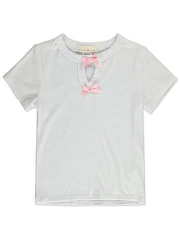 Glitter Girl Girls' Keyhole T-Shirt - CookiesKids.com