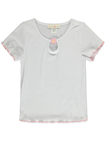 Glitter Girl Girls' Keyhole T-Shirt - CookiesKids.com