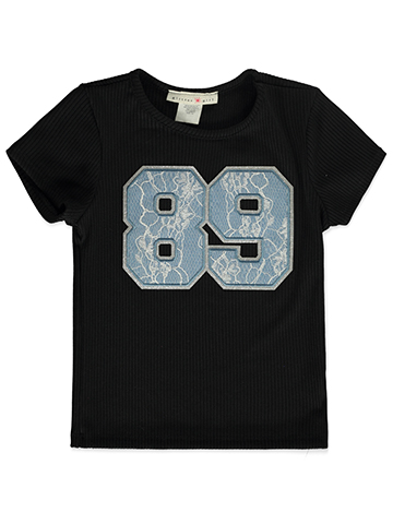 Glitter Girl Girls' Varsity Football T-Shirt - CookiesKids.com