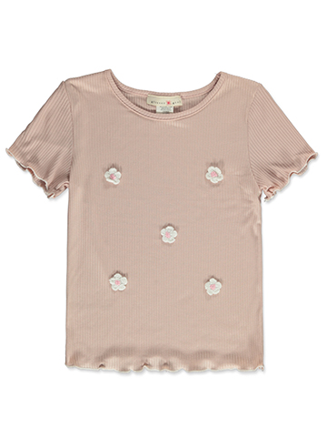 Glitter Girl Girls' Floral T-Shirt - CookiesKids.com