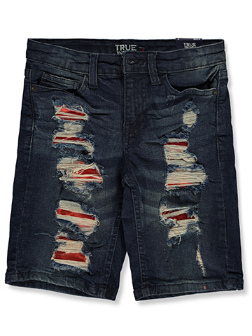 True Indigo Boys' Rip Repair Denim Shorts - CookiesKids.com