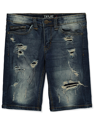 True Indigo Boys' Rip Repair Denim Shorts - CookiesKids.com