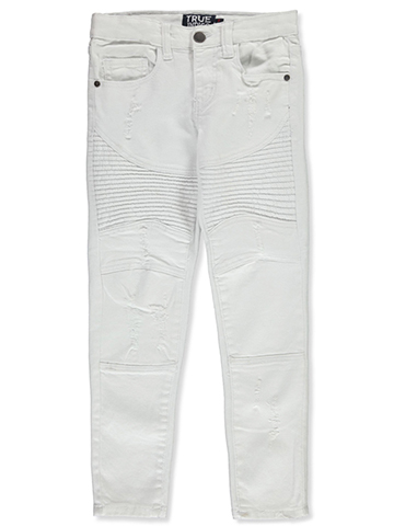 True Indigo Boys' Slim Fit Moto Jeans - CookiesKids.com