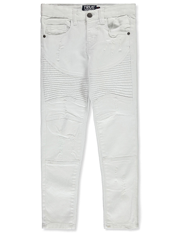 True Indigo Boys' Slim Fit Moto Jeans - CookiesKids.com