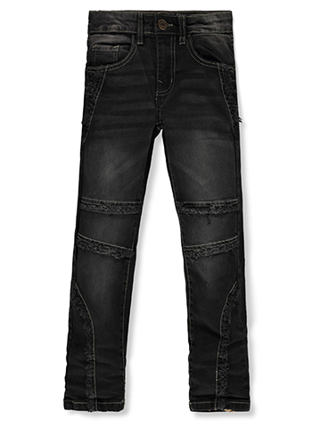 True Indigo Boys' Frayed Slim Fit Jeans - CookiesKids.com