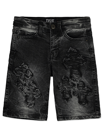 True Indigo Boys' Frayed Denim Shorts - CookiesKids.com