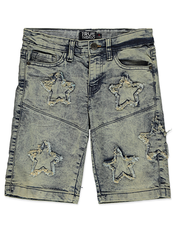 True Indigo Boys' Frayed Star Denim Shorts - CookiesKids.com