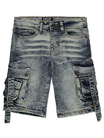 True Indigo Boys' Cargo Denim Shorts - CookiesKids.com