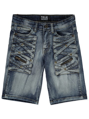 True Indigo Boys' Crosses Denim Shorts - CookiesKids.com