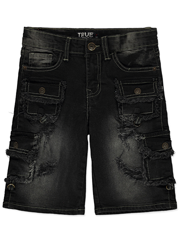 True Indigo Boys' Frayed Carpenter Denim Shorts - CookiesKids.com