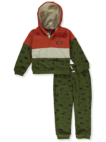 Little Lad Boys' 2-Piece Forest Joggers Set Outfit - CookiesKids.com