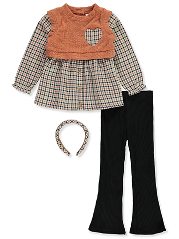 Little Lass Girls' 3-Piece Pants Set Outfit - CookiesKids.com