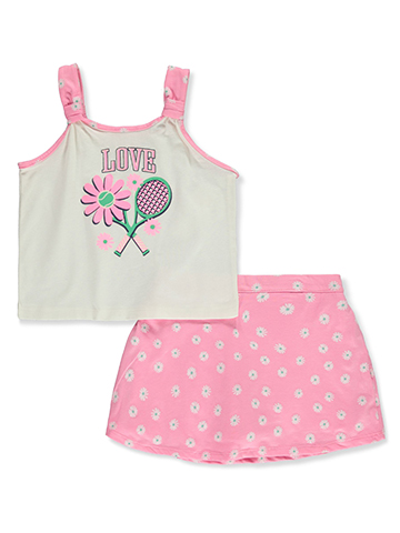 Derek Heart Girls' 2-Piece Skorts Set Outfit - CookiesKids.com