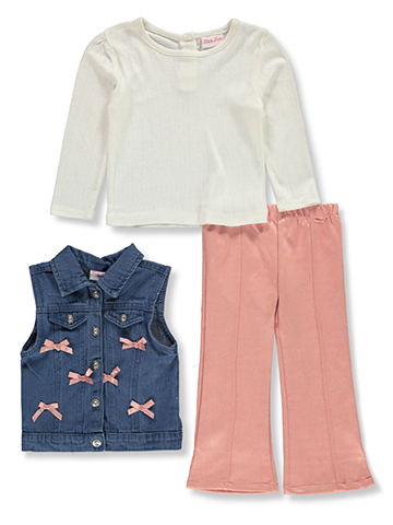 Little Lass Girls' 3-Piece Leggings Set Outfit - CookiesKids.com