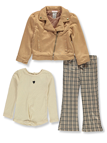 Little Lass Girls' 3-Piece Jacket Set Outfit - CookiesKids.com